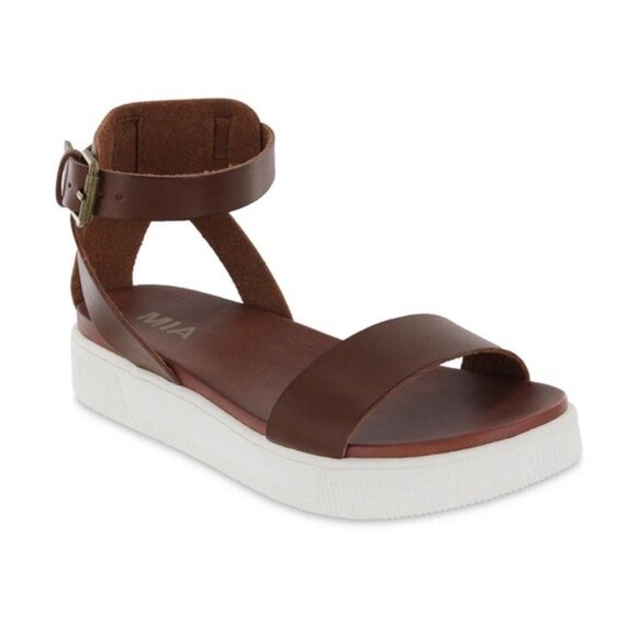 MIA Ellen brown Cognac sneaker bottom sandal 9.5 - Picture 10 of 10